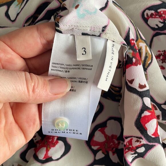 🎀Dorothee Schumacher medium silk floral sleeveless top with hood - Picture 7 of 9